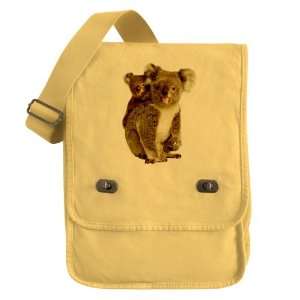    Messenger Field Bag Yellow Koala Bear and Baby 