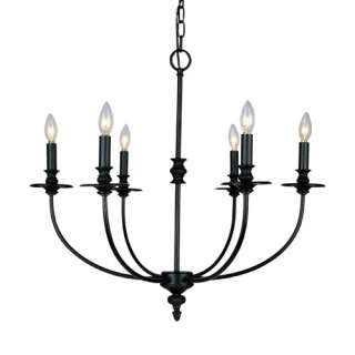   Candelabra Chandelier Lighting Fixture, Oil Rubbed Bronze  