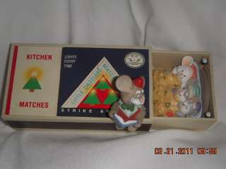 Hallmark 1984 Vintage Mouse Matchbox Music Box  