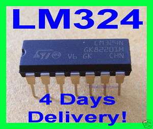 10 x LM324N LM324 IC 324 Low Power Quad Op Amp DIP  