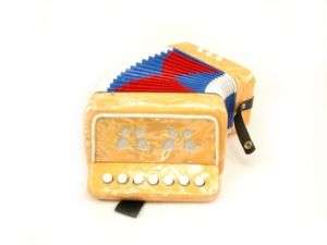 NEW ACCORDION ORANGE  BUTTON ORGAN accordian Concertina  