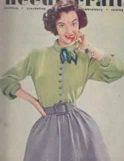 Vintage Knitting PATTERN Sweater Skirt Blouse Separates  