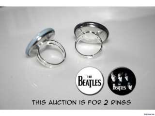 The Beatles classic John Paul George Ringo set of 2 adjustable rings 