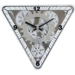  Maples Clock GCLS 77 Triangular Moving Gear Wall Clock 