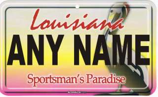 Personalized Custom LOUISIANA LICENSE PLATE Room Sign  