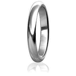  Plain Mens or Ladies Classic Domed Wedding Band, 3mm wide 