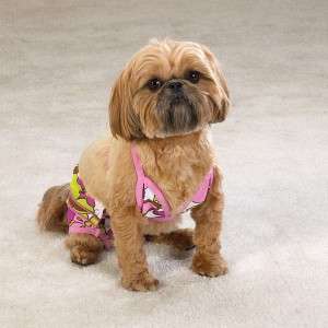 Casual Canine Maui Flowers Dog Bikini Bathing Suit XXS  