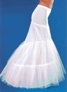 hoop white fishtail wedding dress petticoat crinoline  