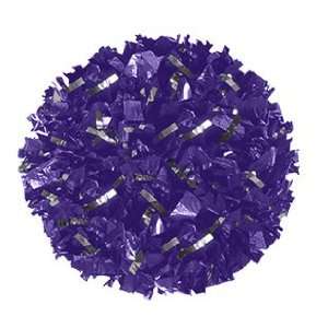  Plastic With Glitter Cheerleaders Poms PURPLE/HOLOGRAPHIC (SILVER 