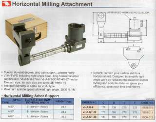 Horizontal (Right Angle) Milling Attachment Arbor Only  