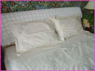 Flat Sheet Pillowcase Doona Duvet Quilt Cover Set Queen  