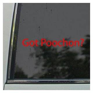 Got Poochon? Red Decal Bichon Frise Poodle Car Red Sticker