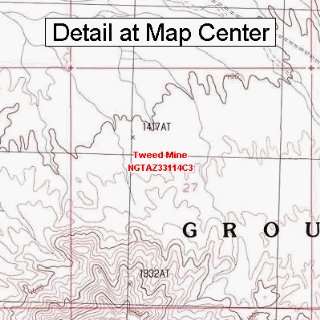  USGS Topographic Quadrangle Map   Tweed Mine, Arizona 