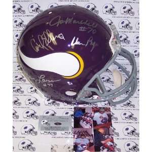   Minnesota Vikings Throwback Authentic Helmet   Autographed NFL Helmets