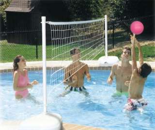 New AquaVolly Swimming Pool Volleyball Set   White  