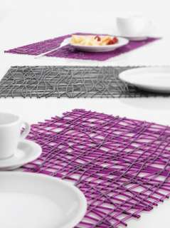 Koziol Silk Table Placemat Transparent Purple NWT  