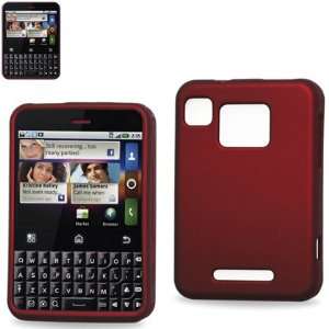  Cell Phone Case for Motorola Charm MB502 T Mobile   RED Cell Phones