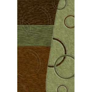   Riley DL14 Mocha Fern Caramel Aloe 12 X 15 Area Rug