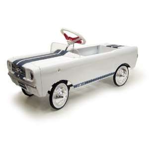  1965 Shelby GT 350 Pedal Car   White with Blue Toys 
