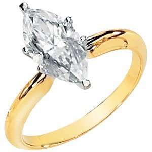  1.75 CT 14KTT Moissanite Marquise Ring/14kt yellow gold Jewelry