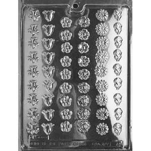 SMALL ASSORTED FLOWERS Flowers, Fruits & Vegitables Candy Mold 