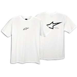  Alpinestars Logo Astar T Shirt   Medium/White Automotive