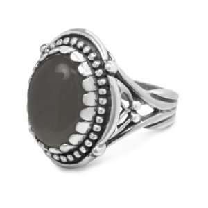  Carolyn Pollack Sterling Silver Gray Moonstone Luna Ring Jewelry