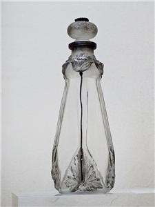 French Nouveau Deco Perfume Parfum Bottle Art Glass Lalique  