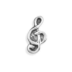 Sterling Silver Charm Bracelet Bead Music Note Clef   Compatible with 