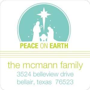  Peace On Earth Square Labels