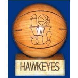   Engraved Wooden Basketball NCAA College Athletics