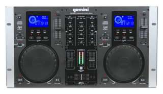    GEMINI CDM 3200 Dual Pro Audio DJ CD Player & Mixer w/ Insta Start
