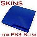 BLUE SKIN for PS3 SLIM Playstation 3 system case mod