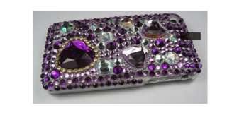 Bling Purple Hard Case Cover Housing For Iphone 3G 3GS  