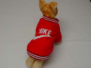 Pet Dog Clothes Nike Dog Jacket   USA Shipped  