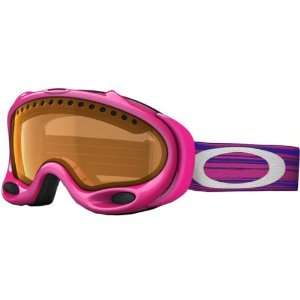 Oakley A Frame Rich Pink Adult Snow Snowmobile Goggles Eyewear w/ Free 