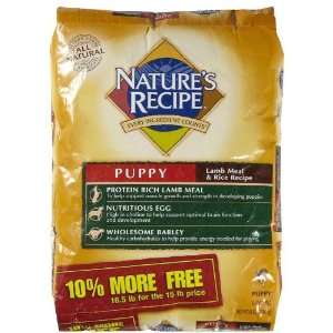 Natures Recipe Puppy Lamb Meal and Rice Bonus Bag Dry Dog Food, 16.5 