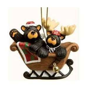  Bearfoots Bear Sleigh Ride Ornament