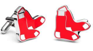 Boston Red Sox Socks Logo Cufflinks Cuff links Redsox NEW shirt tie 