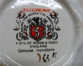 ELLGREAVE GENUINE IRONSTONE TEAPOT DIV.OF WOOD&SONS ENGLAND  