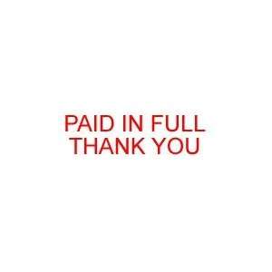  PAID IN FULL THANK YOU self inking rubber stamp Office 