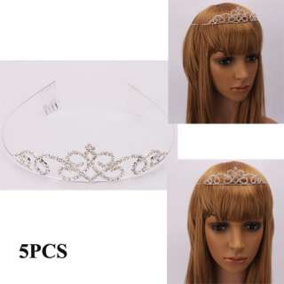 stylish rhinestone crown headband features 1 new and high quality