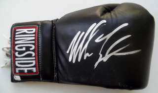 MIKE TYSON Signed Leather RINGSIDE Used Boxing Glove GA  