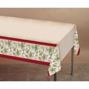   Christmas Holly Plastic Banquet Table Covers