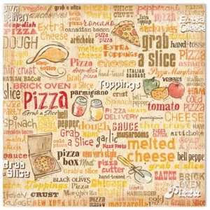  Pizza Party Scrapbook Paper