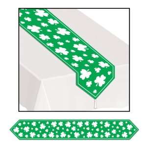  Printed Shamrock Table Runner Party Accessory (1 count) (1 