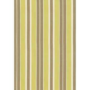  Beacon Cotton Stripe Pear / Flax / Ivory by F Schumacher 