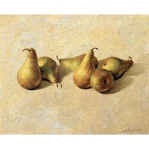  Pears by Joaquin Moragues. size 23.5 inches width by 19 