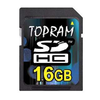 TOPRAM 16GB 16G SDHC SD HC Card class 6 Memory card +R1  