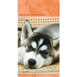    (4x7) Puppies 2013 14 Pocket Planner Calendar